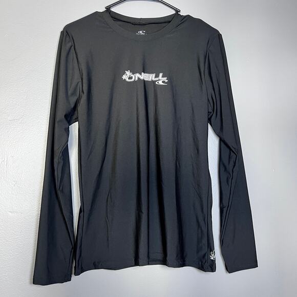 ✨O’Neill Men’s Skins Rash Guard Shirt XL Black Long Sleeve Surf Swim UPF 50+ - Picture 2 of 9